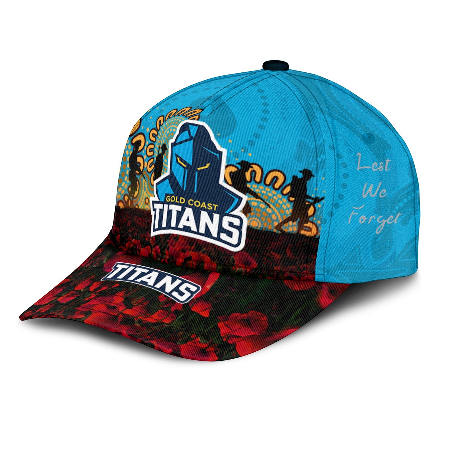 gold-coast-titans-cap-aboriginal-rugby-anzac-day-poppy-with-soldiers-nrl