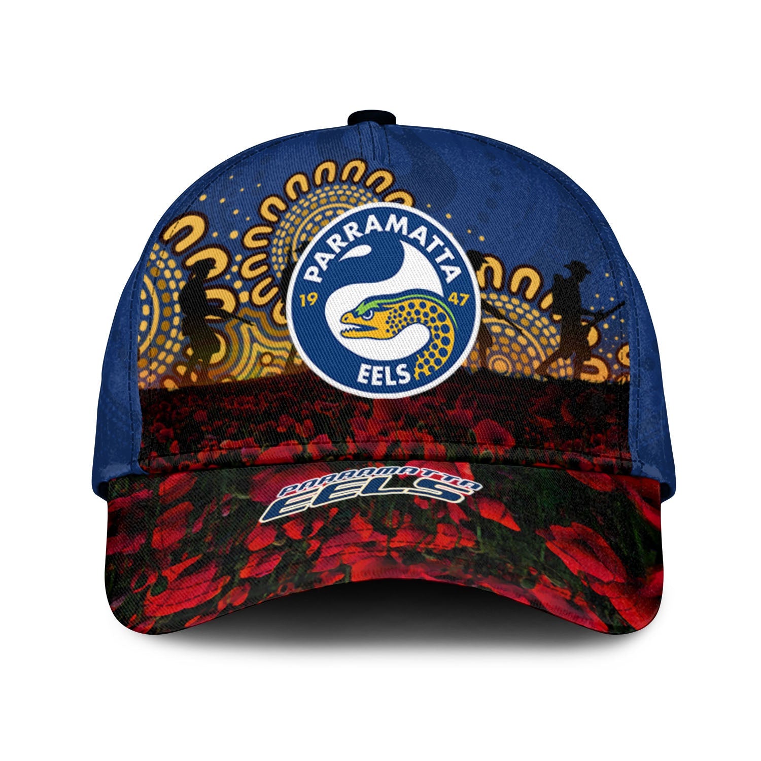 parramatta-eels-cap-aboriginal-rugby-anzac-day-poppy-with-soldiers-nrl