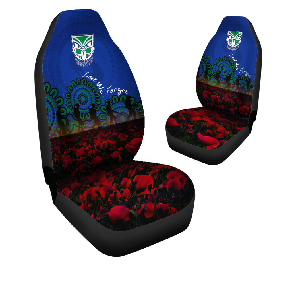 new-zealand-warriors-car-seat-covers-aboriginal-rugby-anzac-day-poppy-with-soldiers-nrl