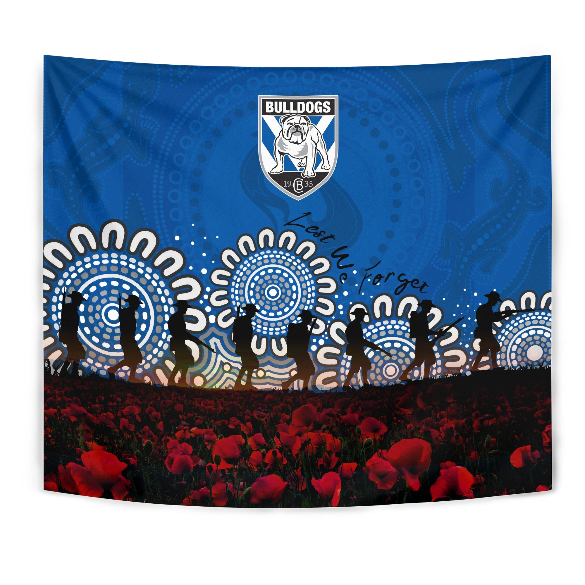 canterbury-bankstown-bulldogs-tapestry-aboriginal-rugby-anzac-day-poppy-with-soldiers-nrl