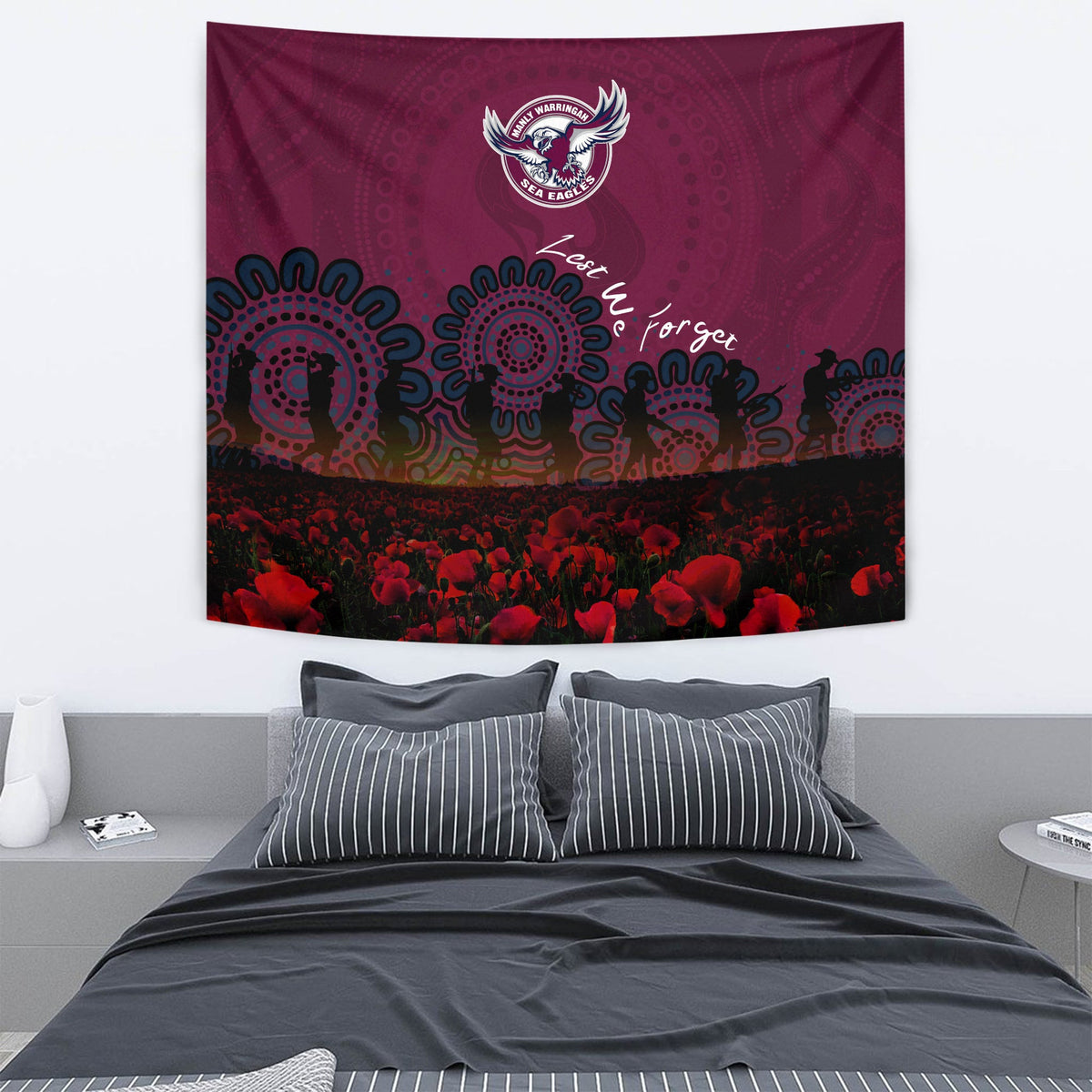 manly-warringah-sea-eagles-tapestry-aboriginal-rugby-anzac-day-poppy-with-soldiers-nrl