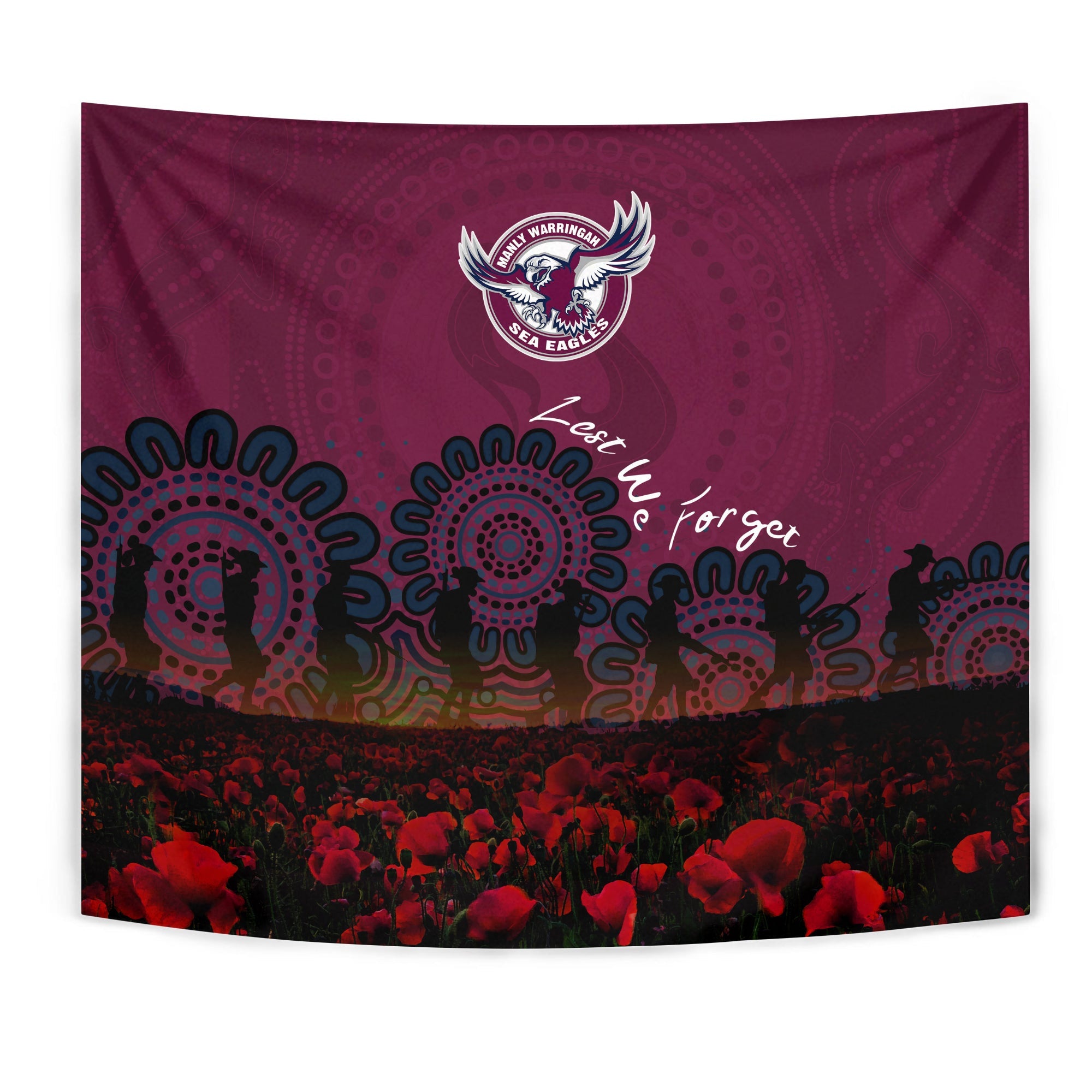manly-warringah-sea-eagles-tapestry-aboriginal-rugby-anzac-day-poppy-with-soldiers-nrl