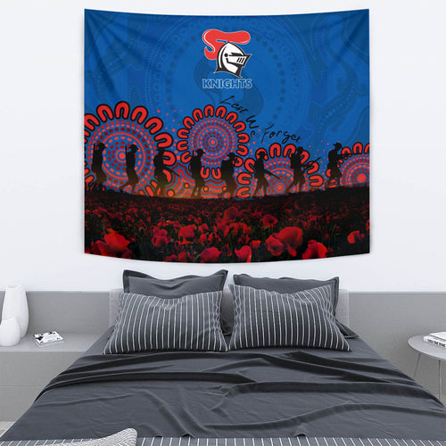 newcastle-knights-tapestry-aboriginal-rugby-anzac-day-poppy-with-soldiers-nrl