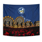 parramatta-eels-tapestry-aboriginal-rugby-anzac-day-poppy-with-soldiers-nrl