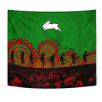 south-sydney-rabbitohs-tapestry-aboriginal-rugby-anzac-day-poppy-with-soldiers-nrl