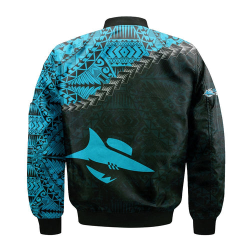 cronulla-sutherland-sharks-bomber-jacket-grunge-polynesian-tattoo-nrl