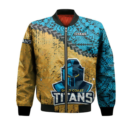 gold-coast-titans-bomber-jacket-grunge-polynesian-tattoo-nrl
