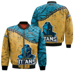 gold-coast-titans-bomber-jacket-grunge-polynesian-tattoo-nrl