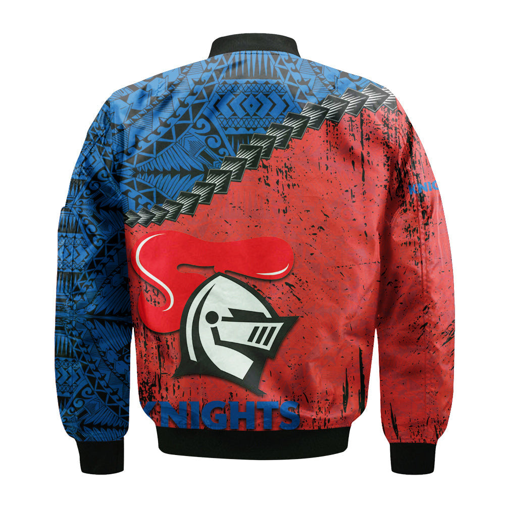 newcastle-knights-bomber-jacket-grunge-polynesian-tattoo-nrl