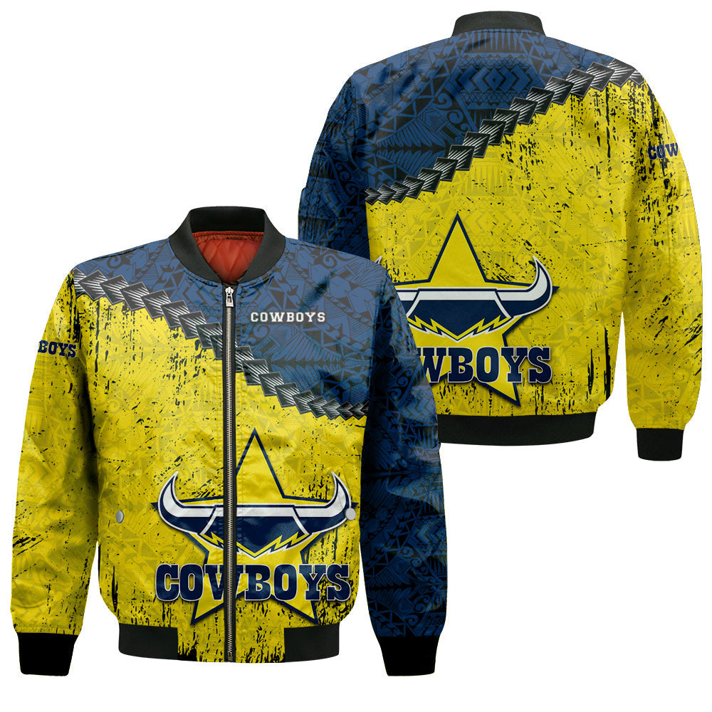 north-queensland-cowboys-bomber-jacket-grunge-polynesian-tattoo-nrl