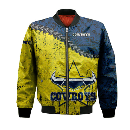 north-queensland-cowboys-bomber-jacket-grunge-polynesian-tattoo-nrl