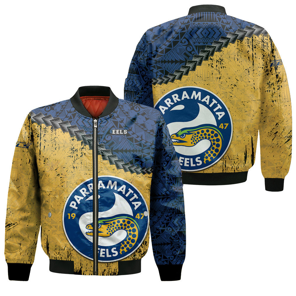 parramatta-eels-bomber-jacket-grunge-polynesian-tattoo-nrl