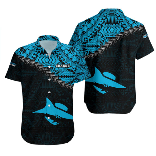 cronulla-sutherland-sharks-hawaii-shirt-grunge-polynesian-tattoo-nrl