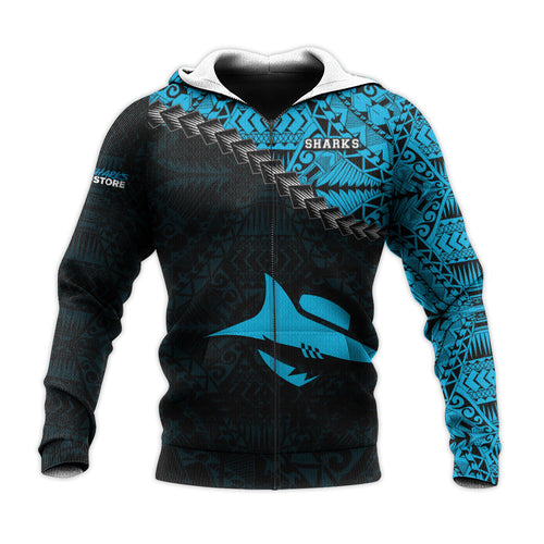 cronulla-sutherland-sharks-hoodie-grunge-polynesian-tattoo-nrl