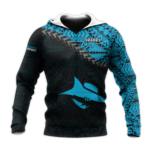 cronulla-sutherland-sharks-hoodie-grunge-polynesian-tattoo-nrl