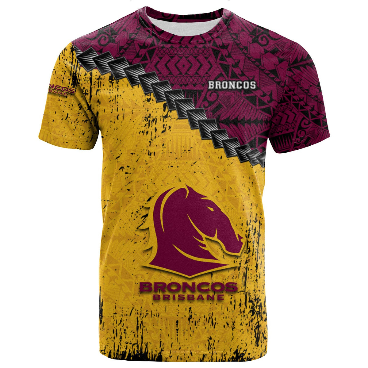 brisbane-broncos-t-shirt-grunge-polynesian-tattoo-nrl