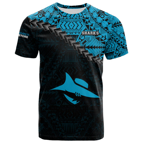 cronulla-sutherland-sharks-t-shirt-grunge-polynesian-tattoo-nrl