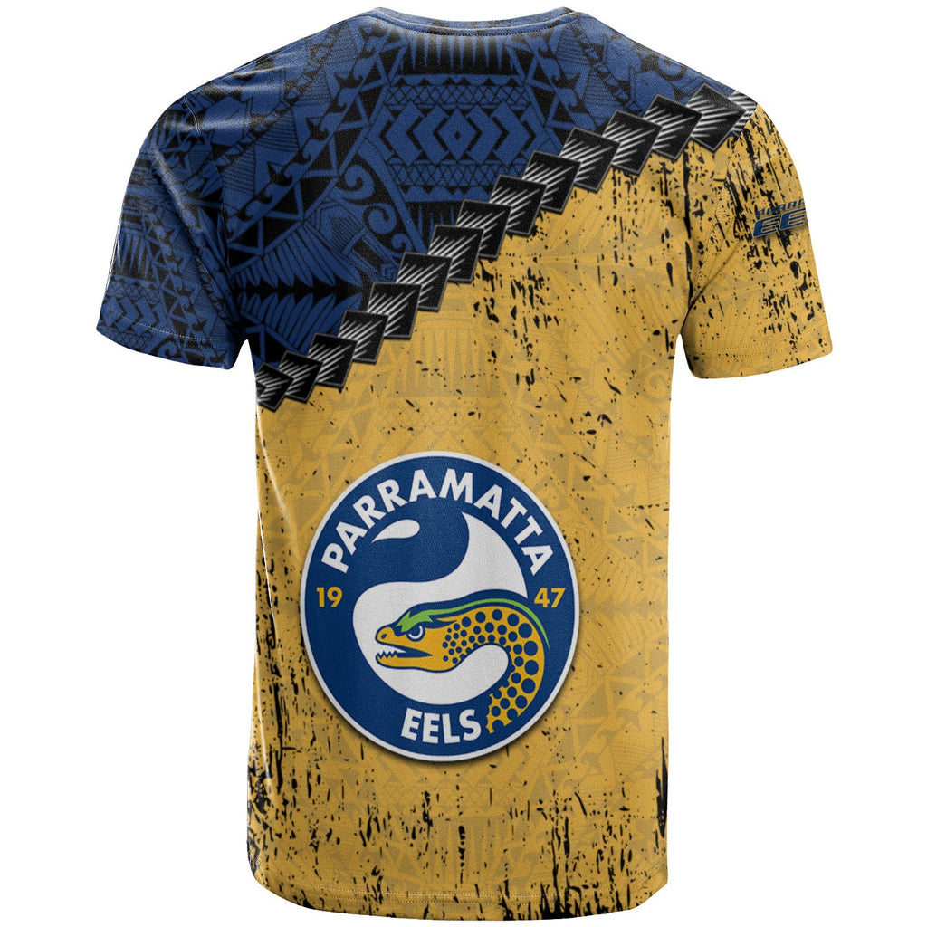 parramatta-eels-t-shirt-grunge-polynesian-tattoo-nrl