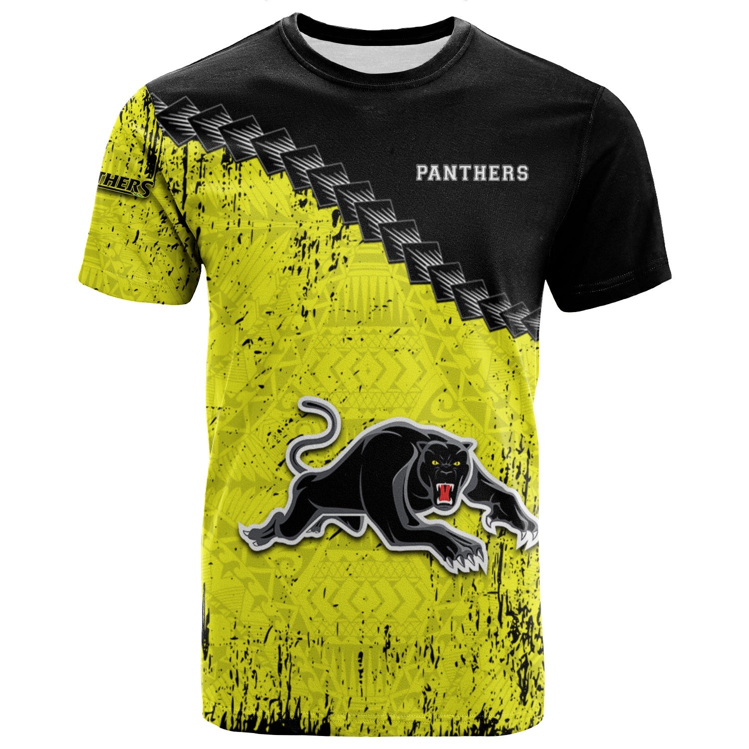 penrith-panthers-t-shirt-grunge-polynesian-tattoo-nrl