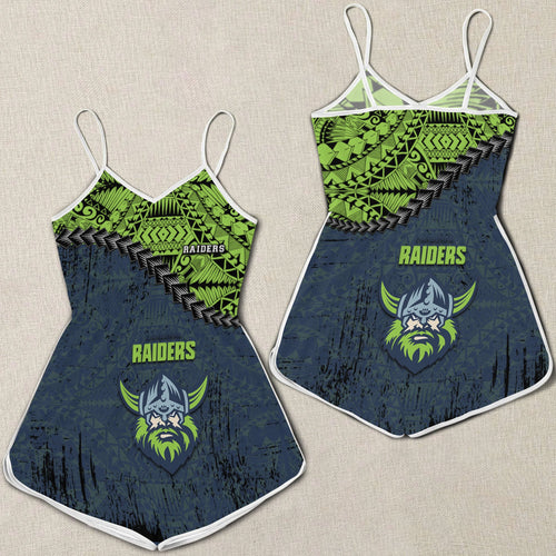 canberra-raiders-womens-romper-grunge-polynesian-tattoo-nrl