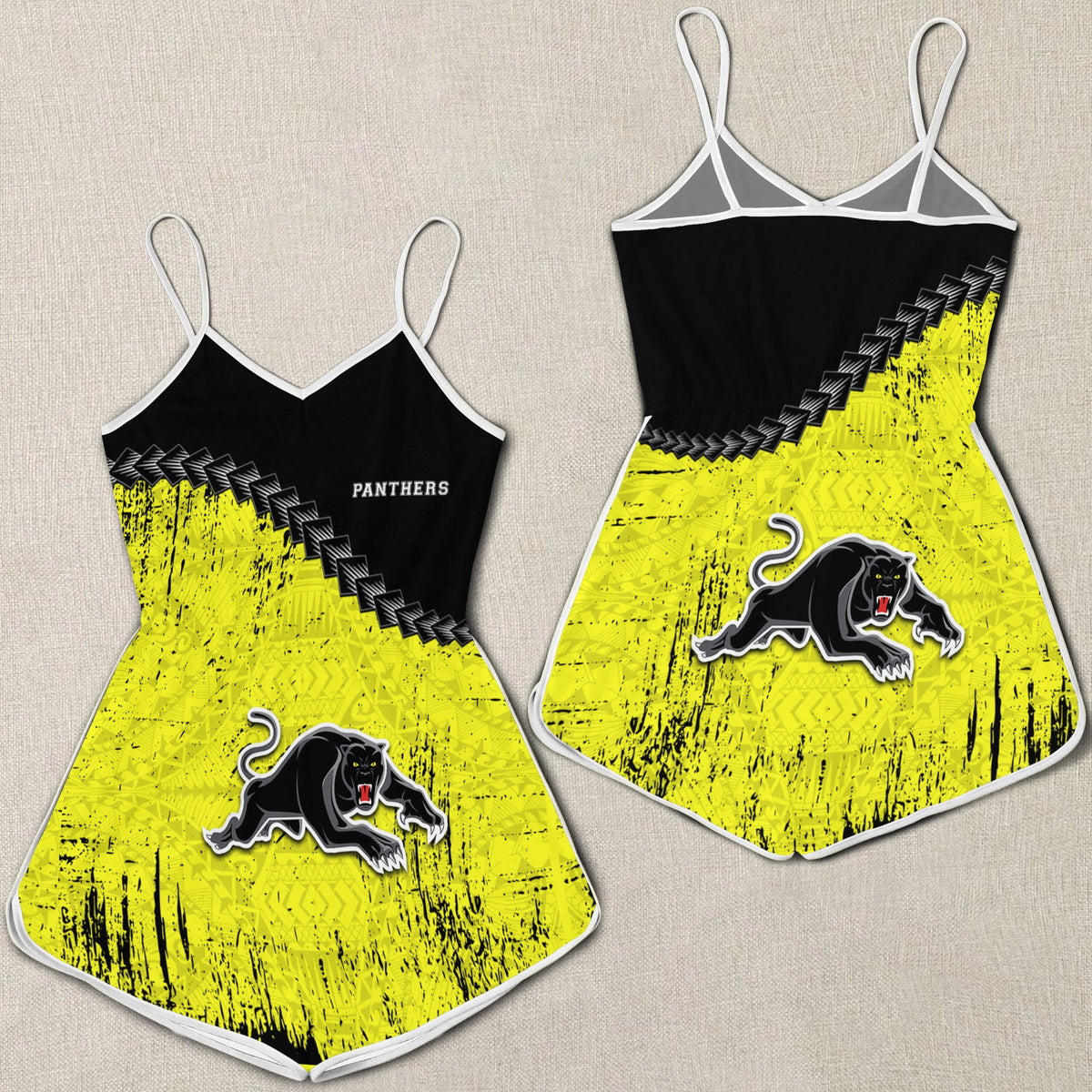 penrith-panthers-womens-romper-grunge-polynesian-tattoo-nrl