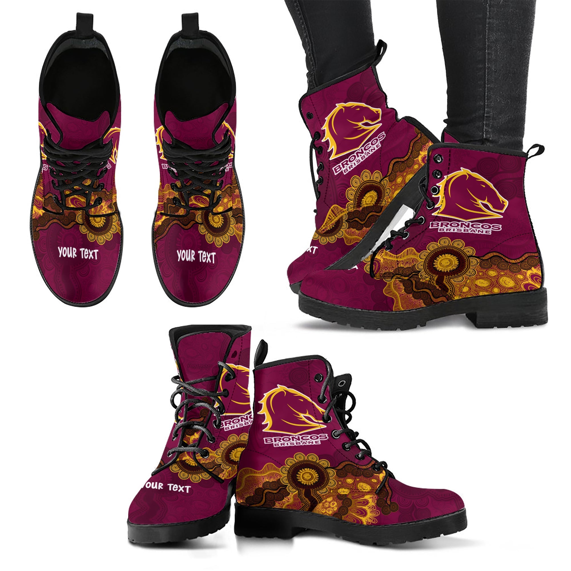 brisbane-broncos-aboriginal-leather-boots-indigenous-style-nrl