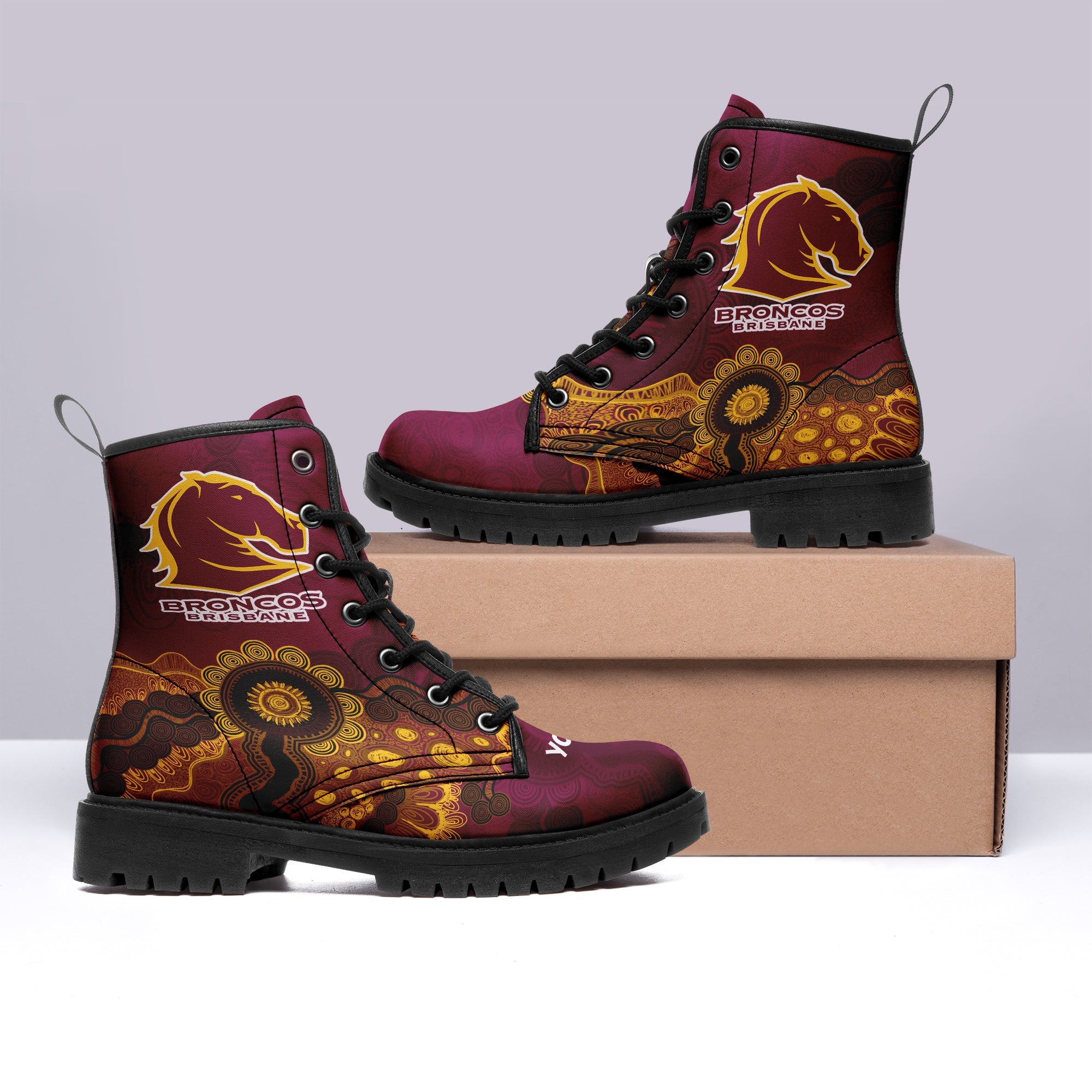 brisbane-broncos-aboriginal-leather-boots-indigenous-style-nrl
