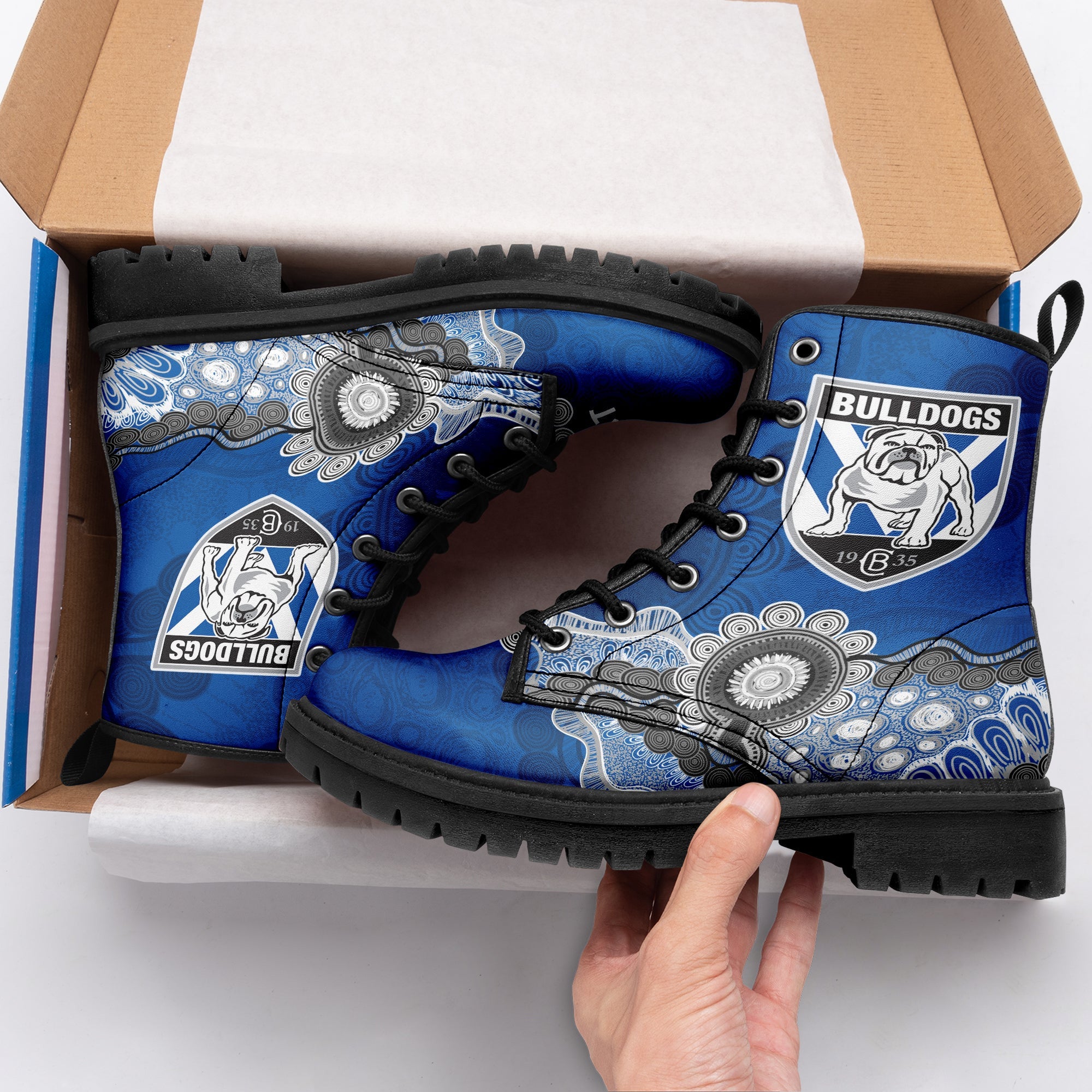 canterbury-bankstown-bulldogs-aboriginal-leather-boots-indigenous-style-nrl