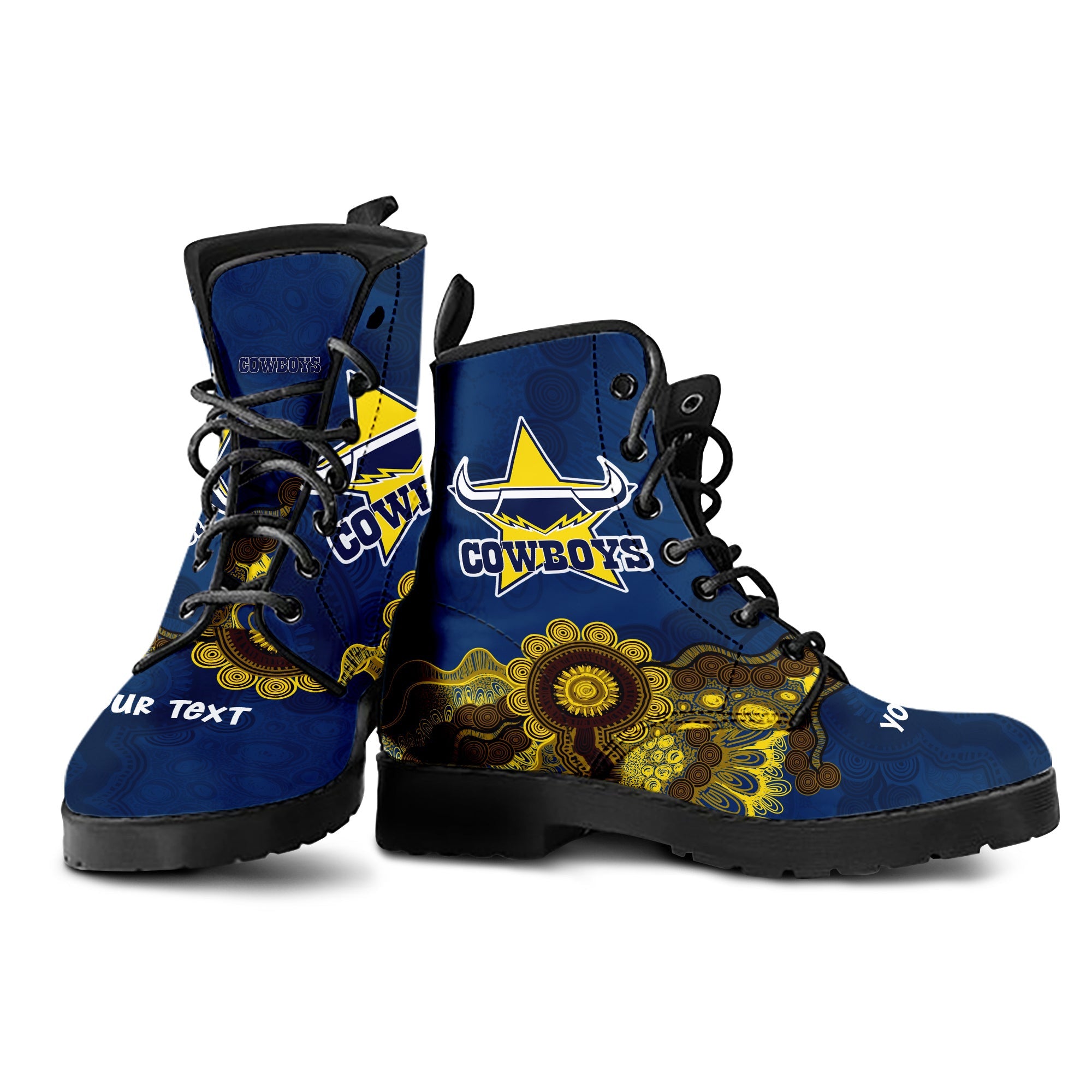north-queensland-cowboys-aboriginal-leather-boots-indigenous-style-nrl