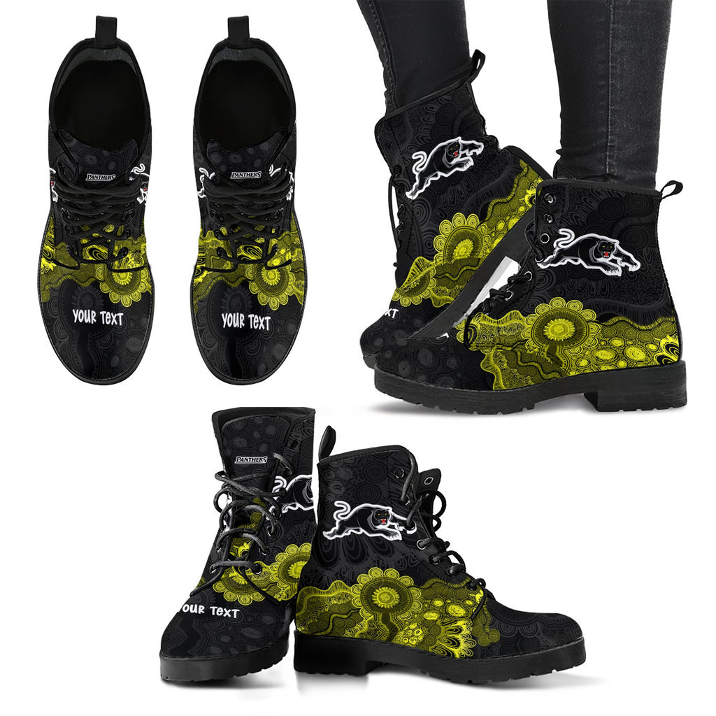 penrith-panthers-aboriginal-leather-boots-indigenous-style-nrl