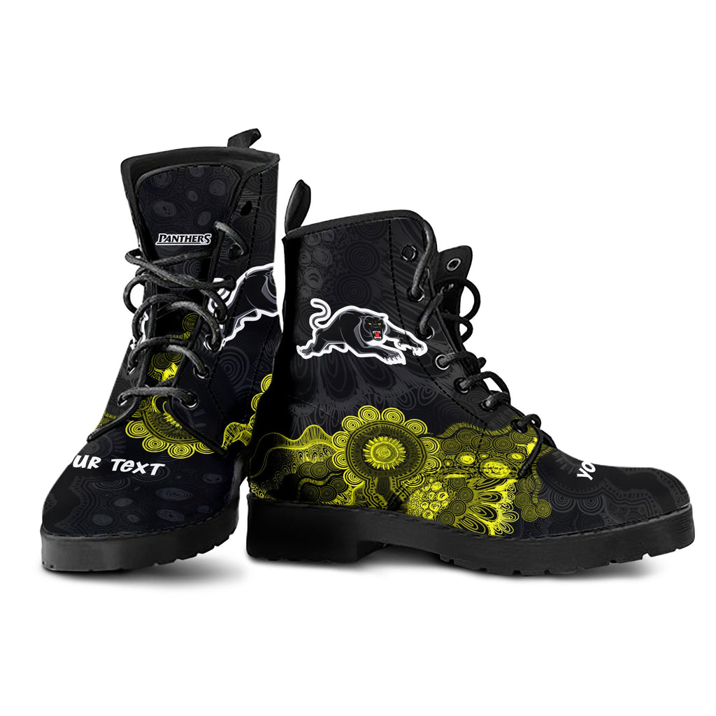 penrith-panthers-aboriginal-leather-boots-indigenous-style-nrl