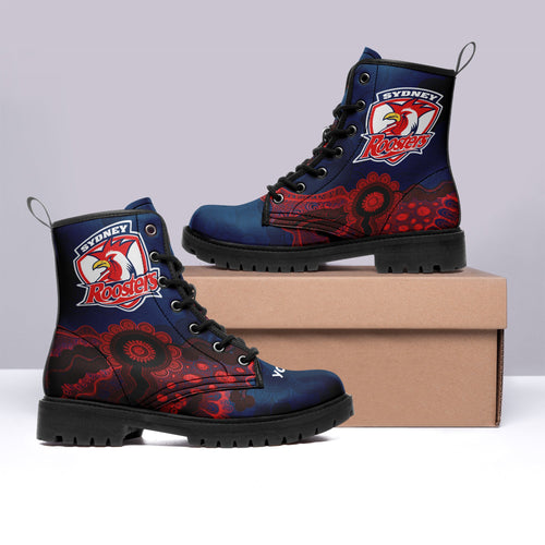 sydney-roosters-aboriginal-leather-boots-indigenous-style-nrl