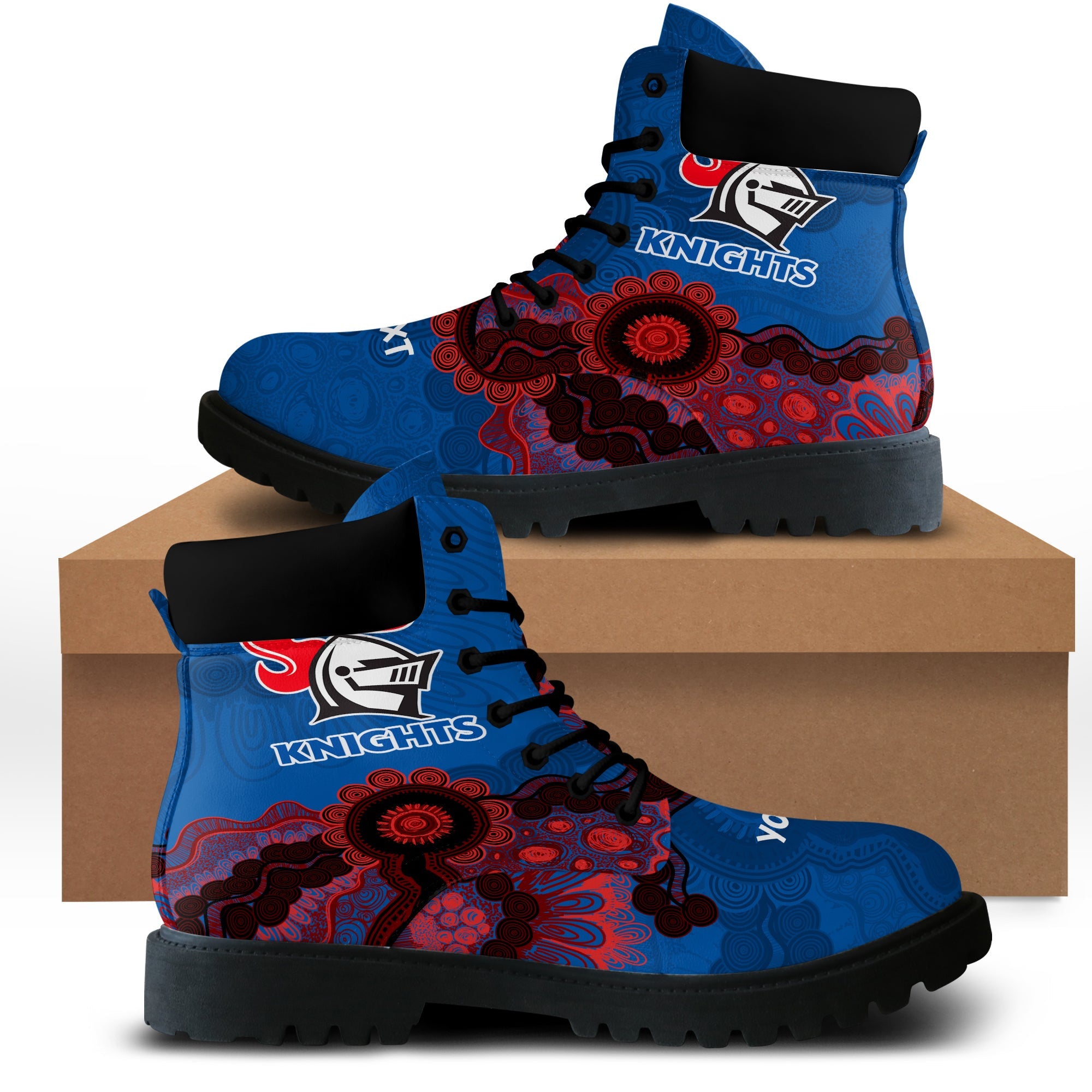 newcastle-knights-aboriginal-all-season-boots-indigenous-style-nrl