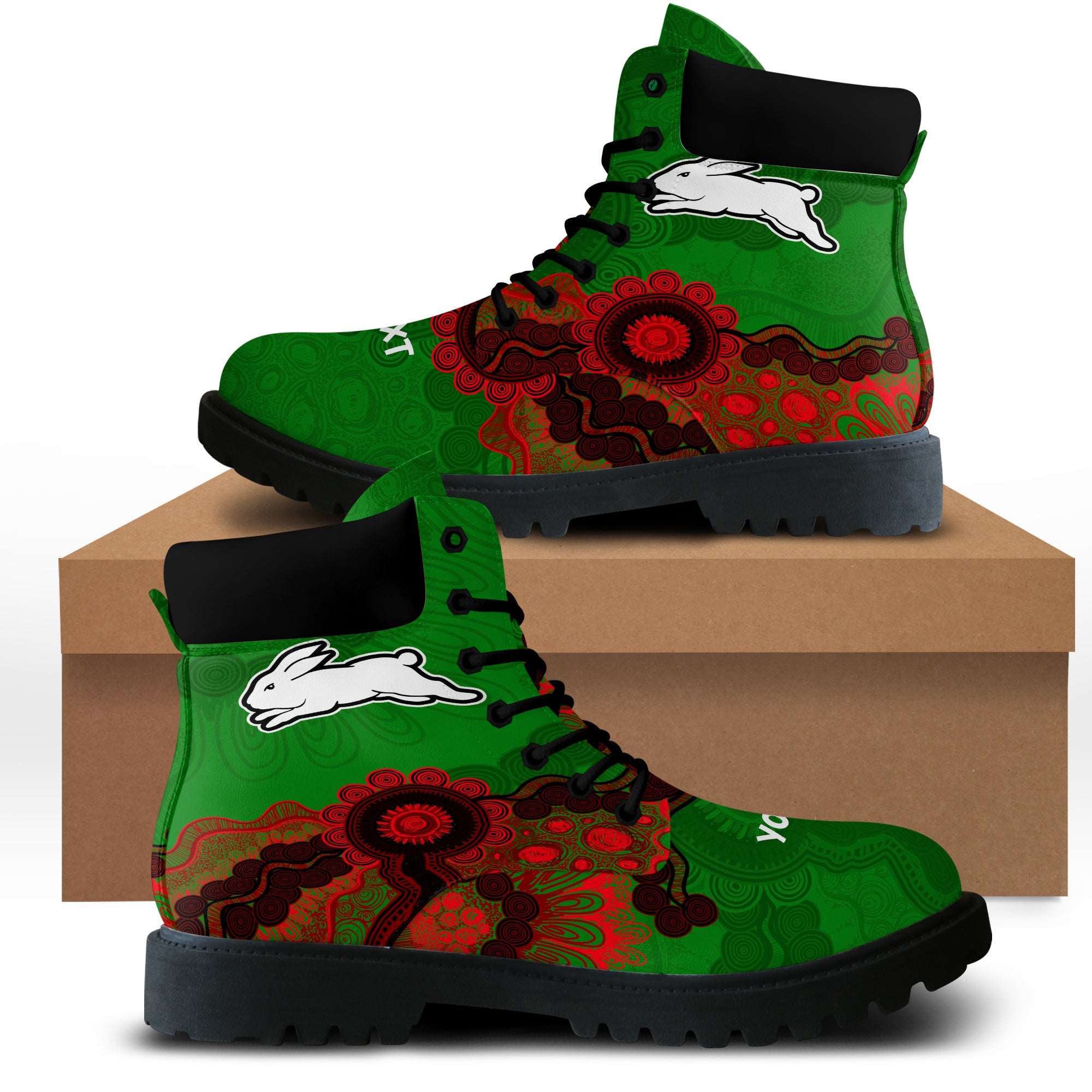 south-sydney-rabbitohs-aboriginal-all-season-boots-indigenous-style-nrl