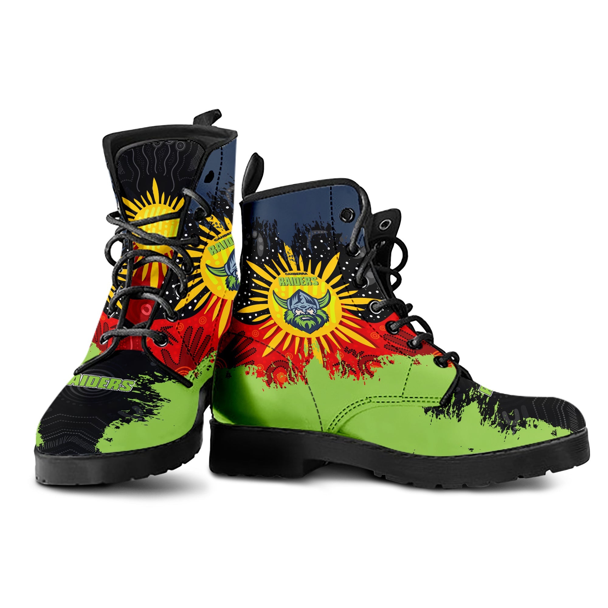 canberra-raiders-leather-boots-australian-aboriginal-flag-sun-painting-art-brush-nrl