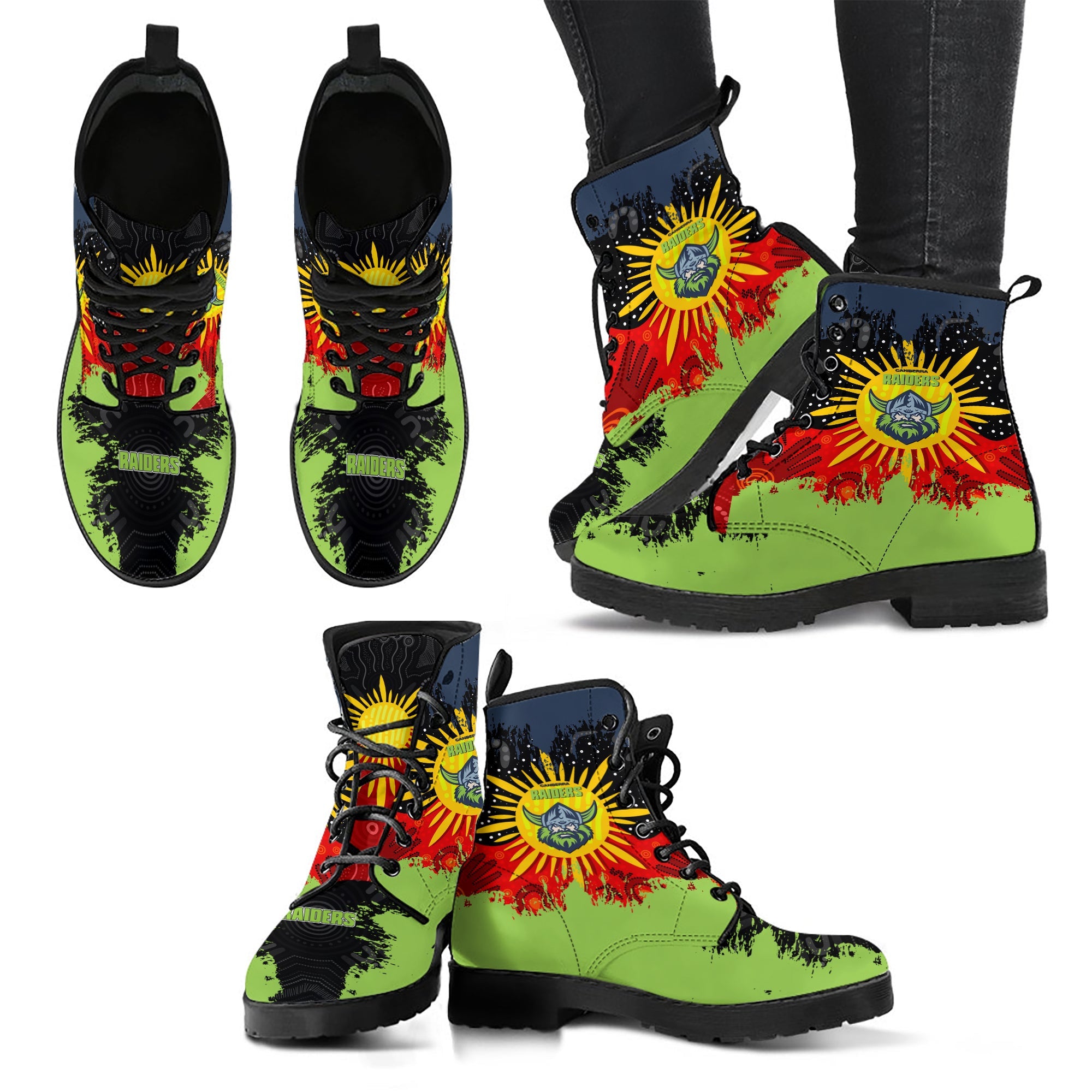 canberra-raiders-leather-boots-australian-aboriginal-flag-sun-painting-art-brush-nrl