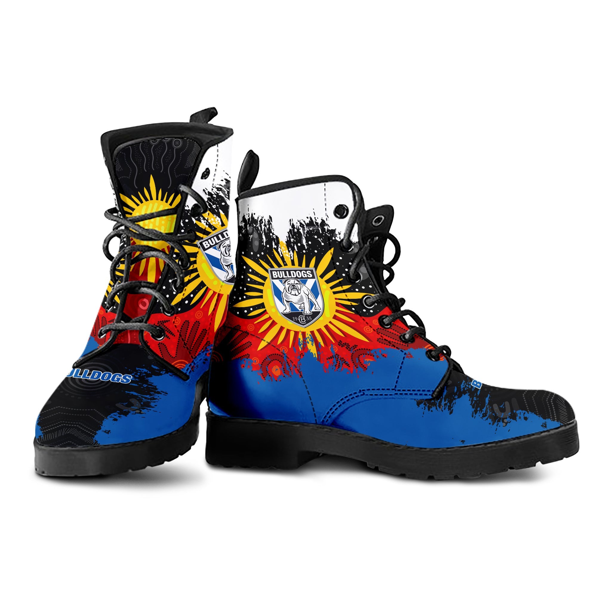 canterbury-bankstown-bulldogs-leather-boots-australian-aboriginal-flag-sun-painting-art-brush-nrl