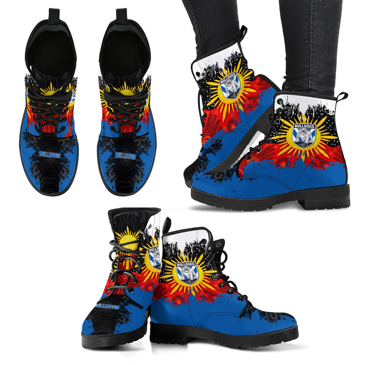 canterbury-bankstown-bulldogs-leather-boots-australian-aboriginal-flag-sun-painting-art-brush-nrl