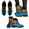 cronulla-sutherland-sharks-leather-boots-australian-aboriginal-flag-sun-painting-art-brush-nrl