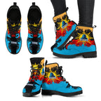 gold-coast-titans-leather-boots-australian-aboriginal-flag-sun-painting-art-brush-nrl