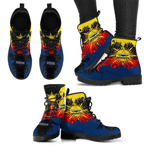 north-queensland-cowboys-leather-boots-australian-aboriginal-flag-sun-painting-art-brush-nrl