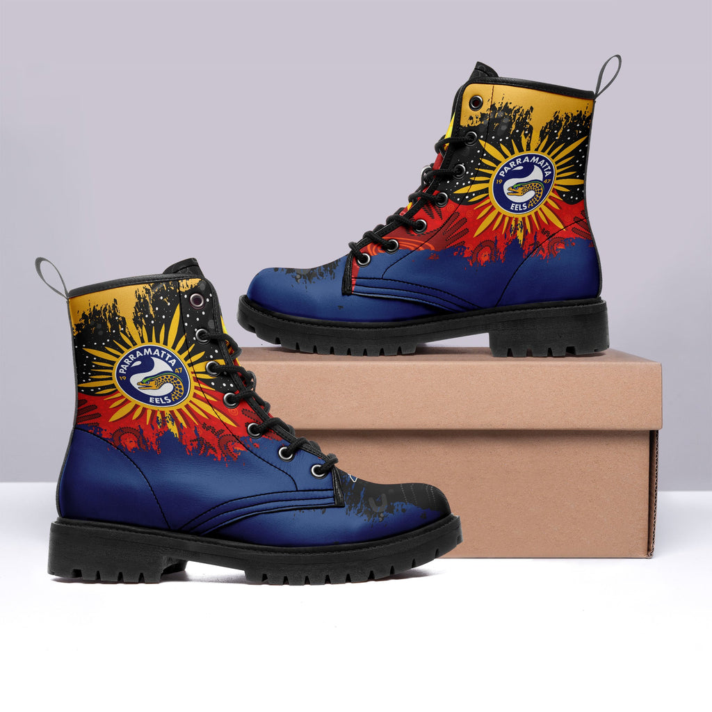 parramatta-eels-leather-boots-australian-aboriginal-flag-sun-painting-art-brush-nrl
