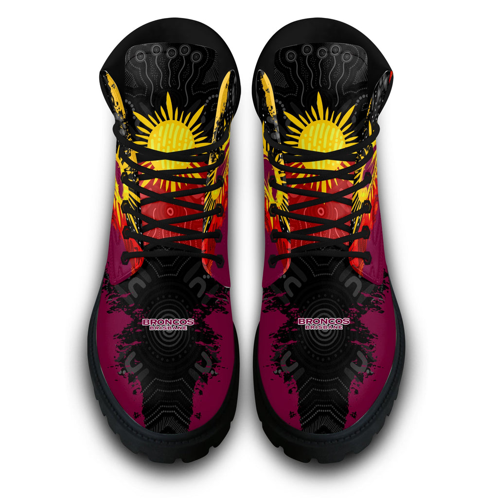 brisbane-broncos-all-season-boots-australian-aboriginal-flag-sun-painting-art-brush-nrl