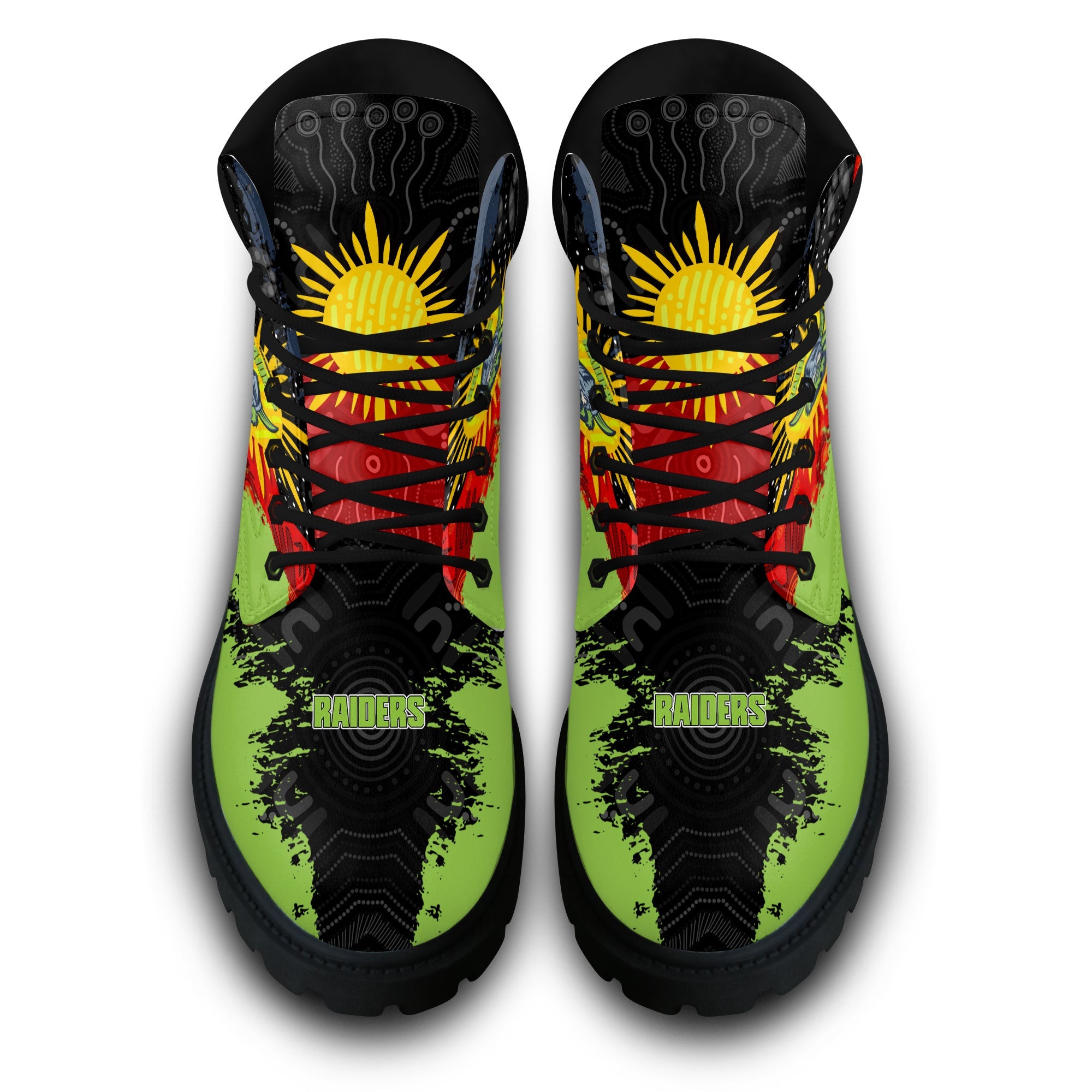 canberra-raiders-all-season-boots-australian-aboriginal-flag-sun-painting-art-brush-nrl