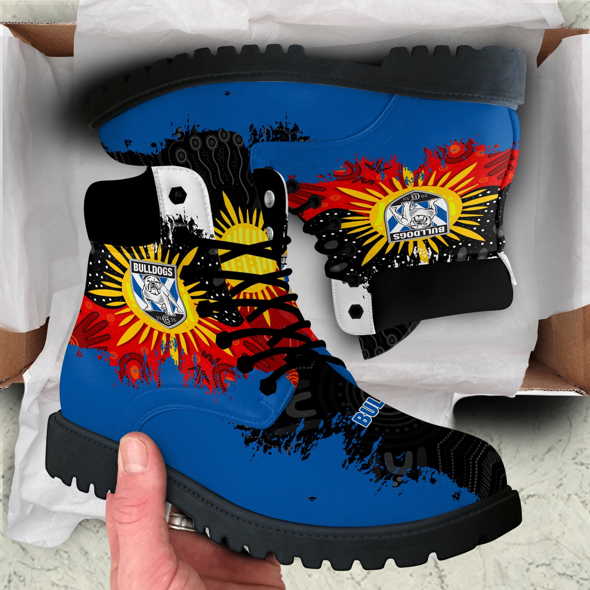 canterbury-bankstown-bulldogs-all-season-boots-australian-aboriginal-flag-sun-painting-art-brush-nrl