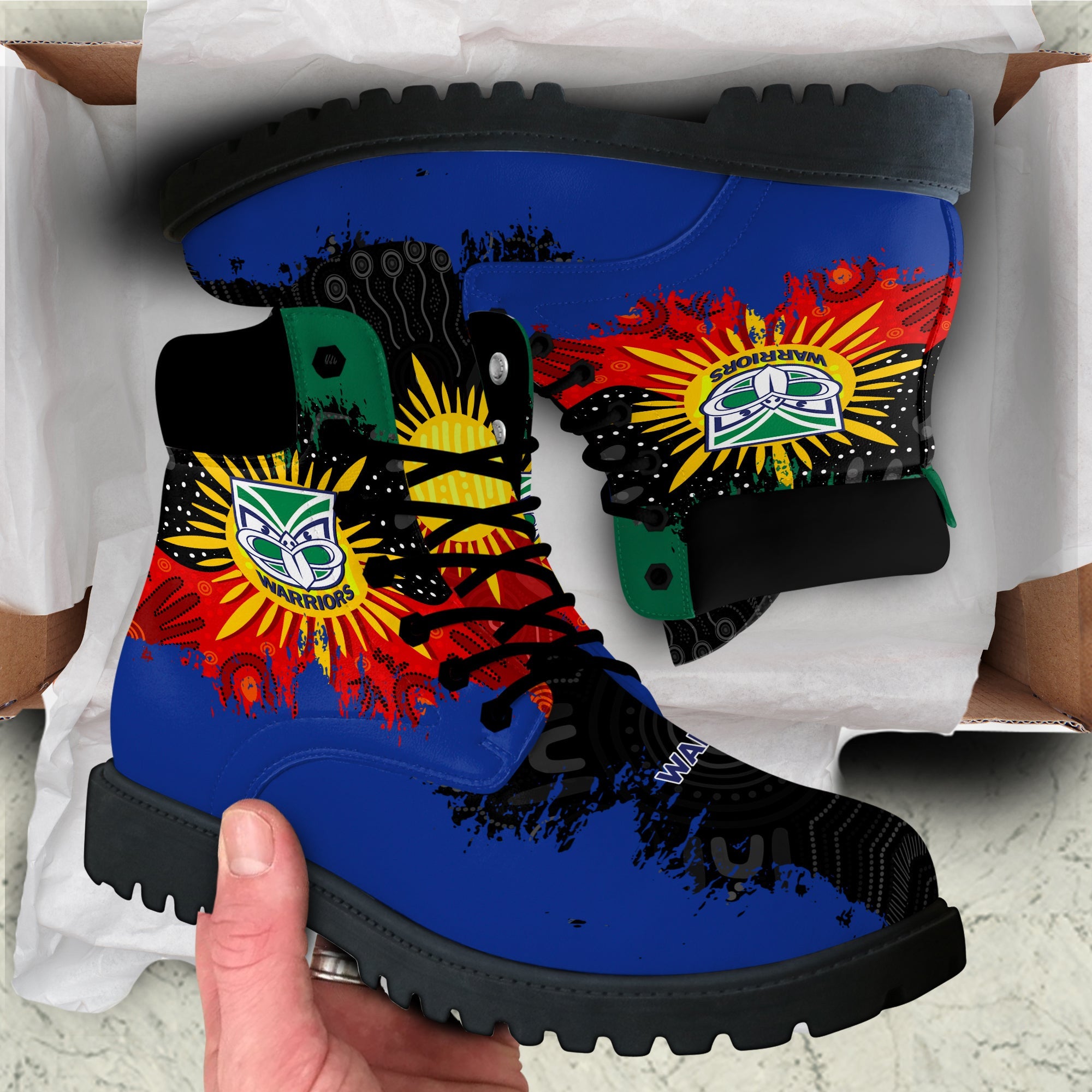 new-zealand-warriors-all-season-boots-australian-aboriginal-flag-sun-painting-art-brush-nrl