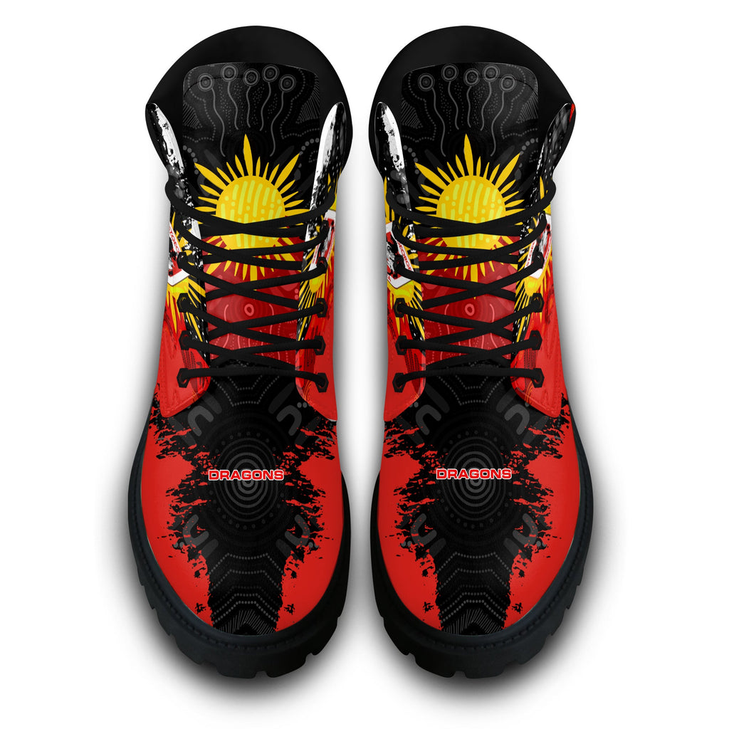 st-george-illawarra-dragons-all-season-boots-australian-aboriginal-flag-sun-painting-art-brush-nrl