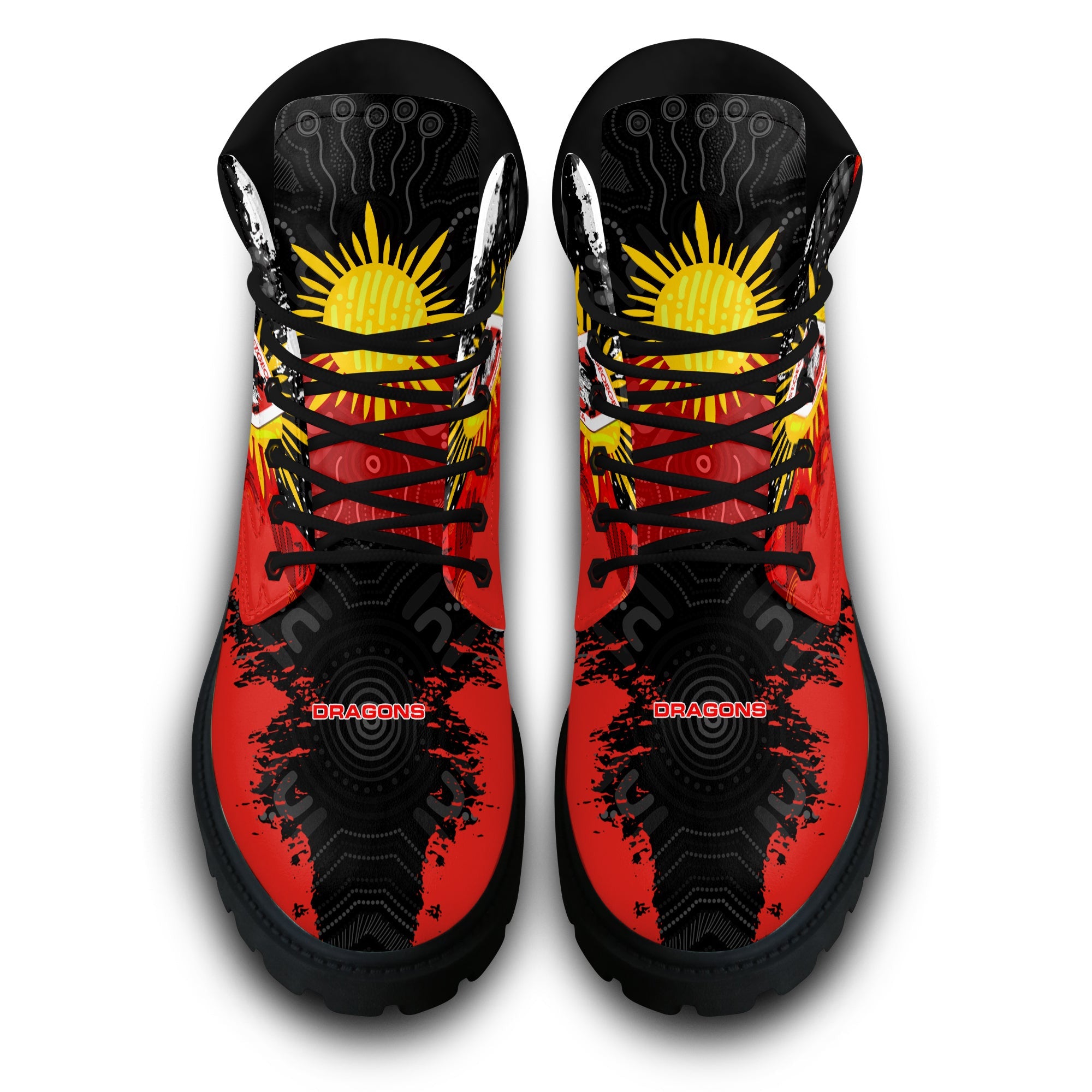 st-george-illawarra-dragons-all-season-boots-australian-aboriginal-flag-sun-painting-art-brush-nrl
