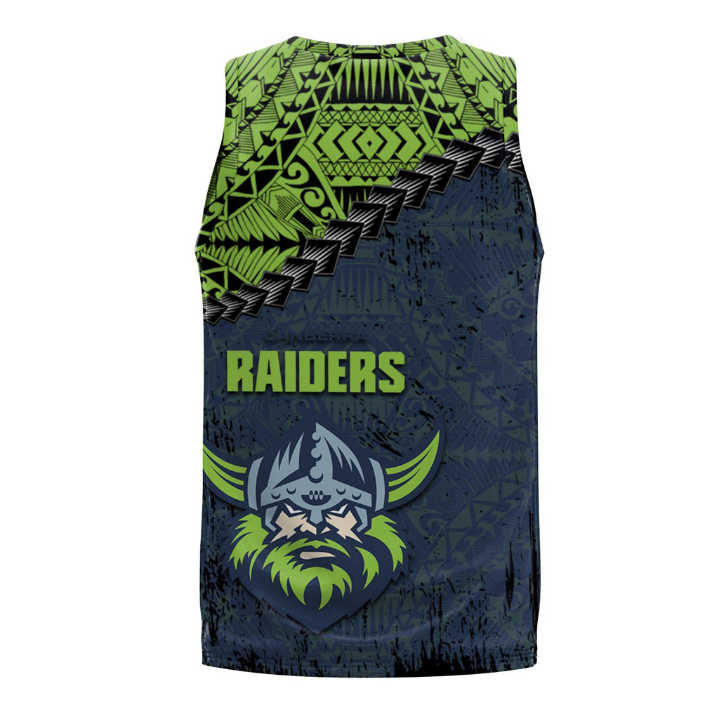 canberra-raiders-basketball-jersey-grunge-polynesian-tattoo-nrl
