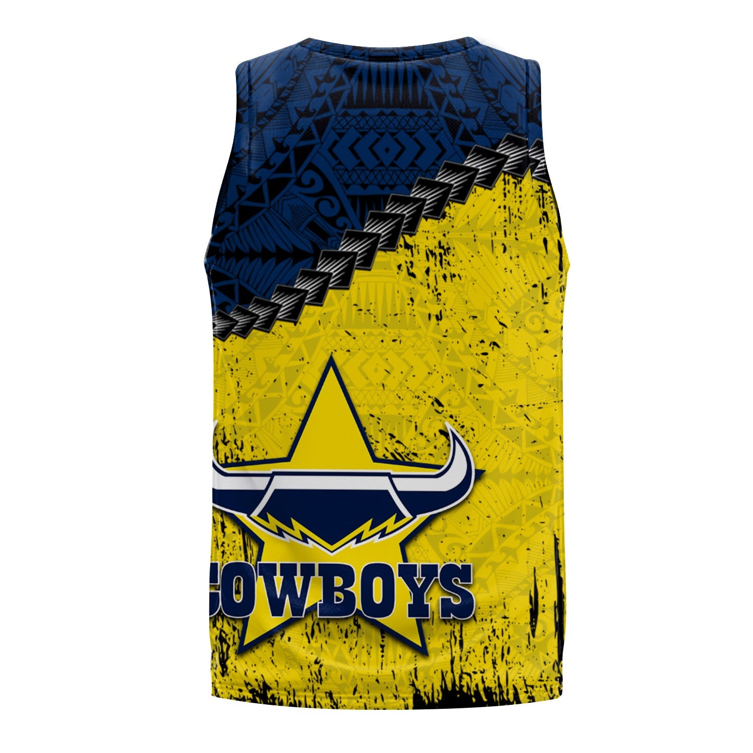 north-queensland-cowboys-basketball-jersey-grunge-polynesian-tattoo-nrl
